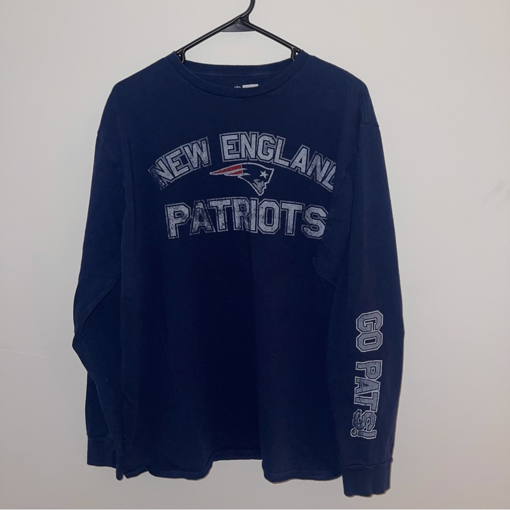 Vintage New England Patriots NFL Long Sleeve T-shirt men’s Sz 2XL